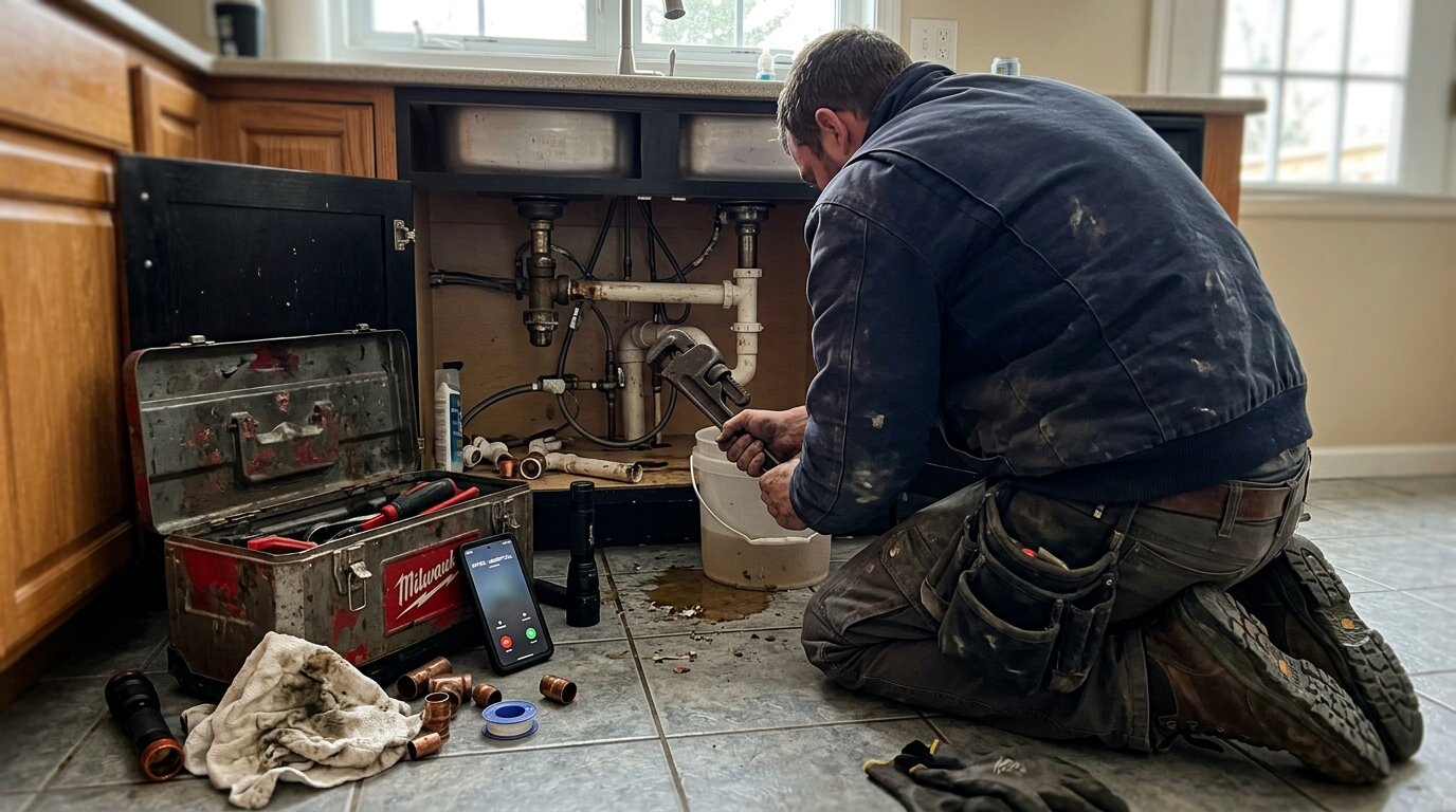 Plumbing Answering Service: 24/7 Emergency Calls, Pricing & AI vs Live