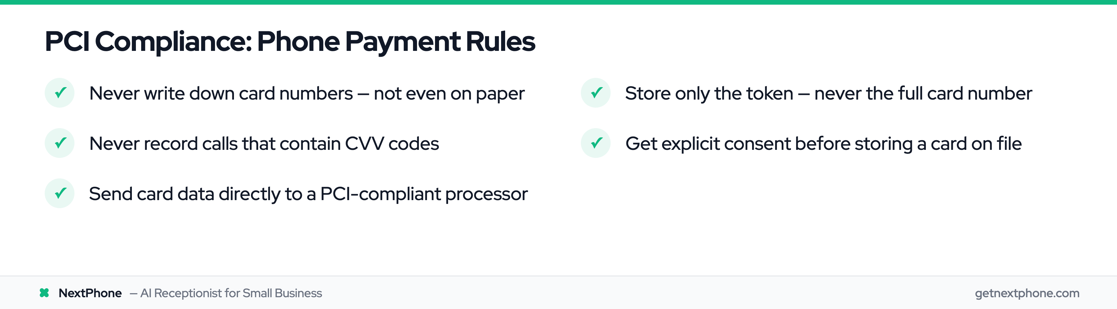 Five golden rules for PCI-compliant phone payment collection