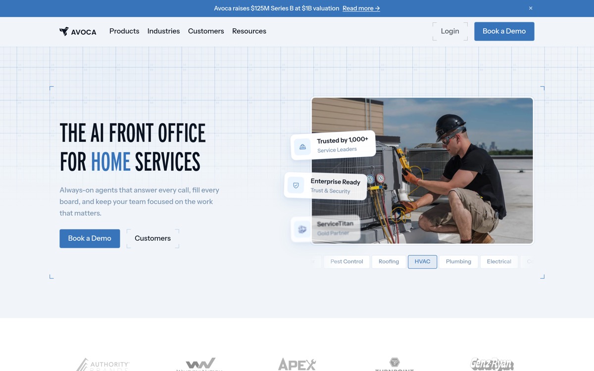 Avoca homepage