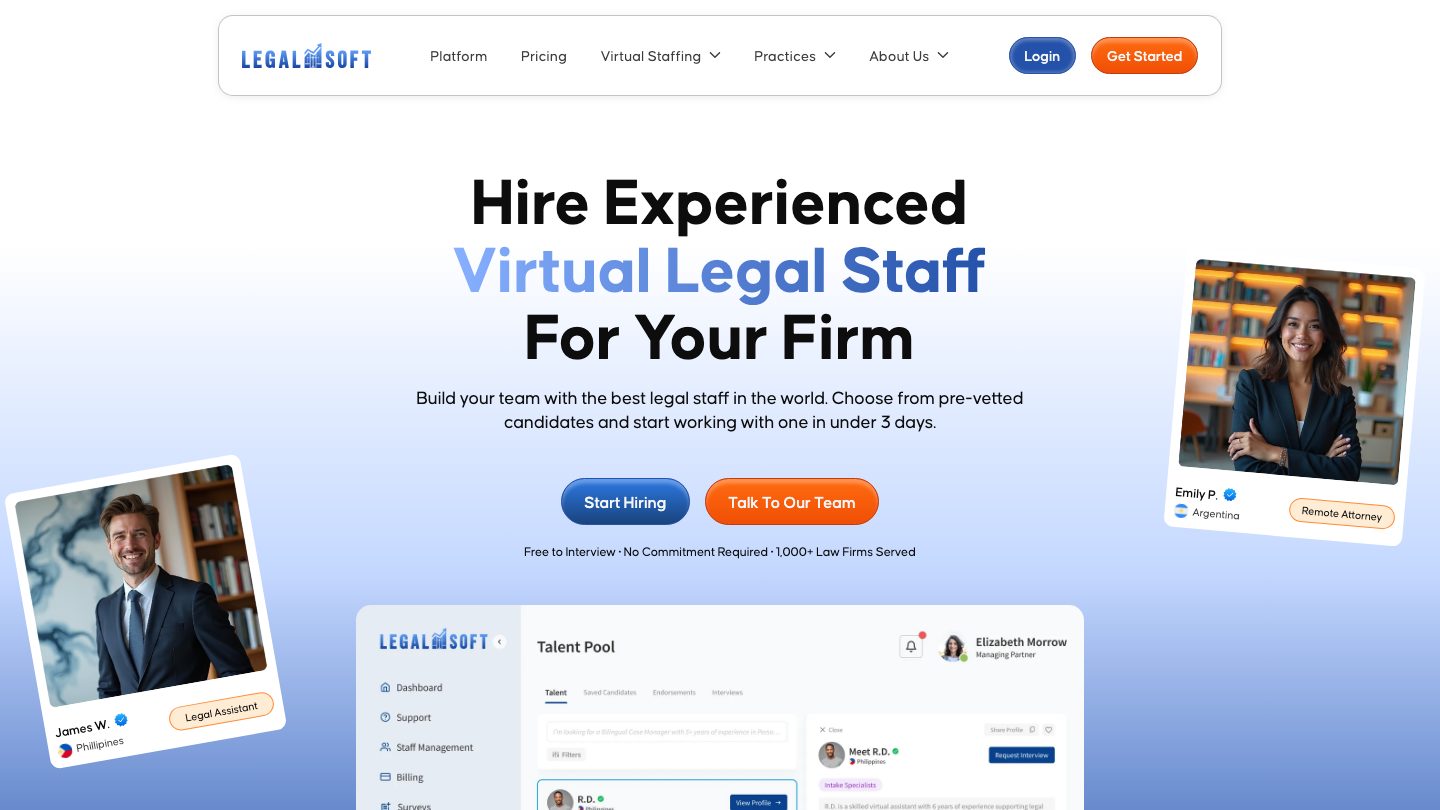 Legal Soft homepage