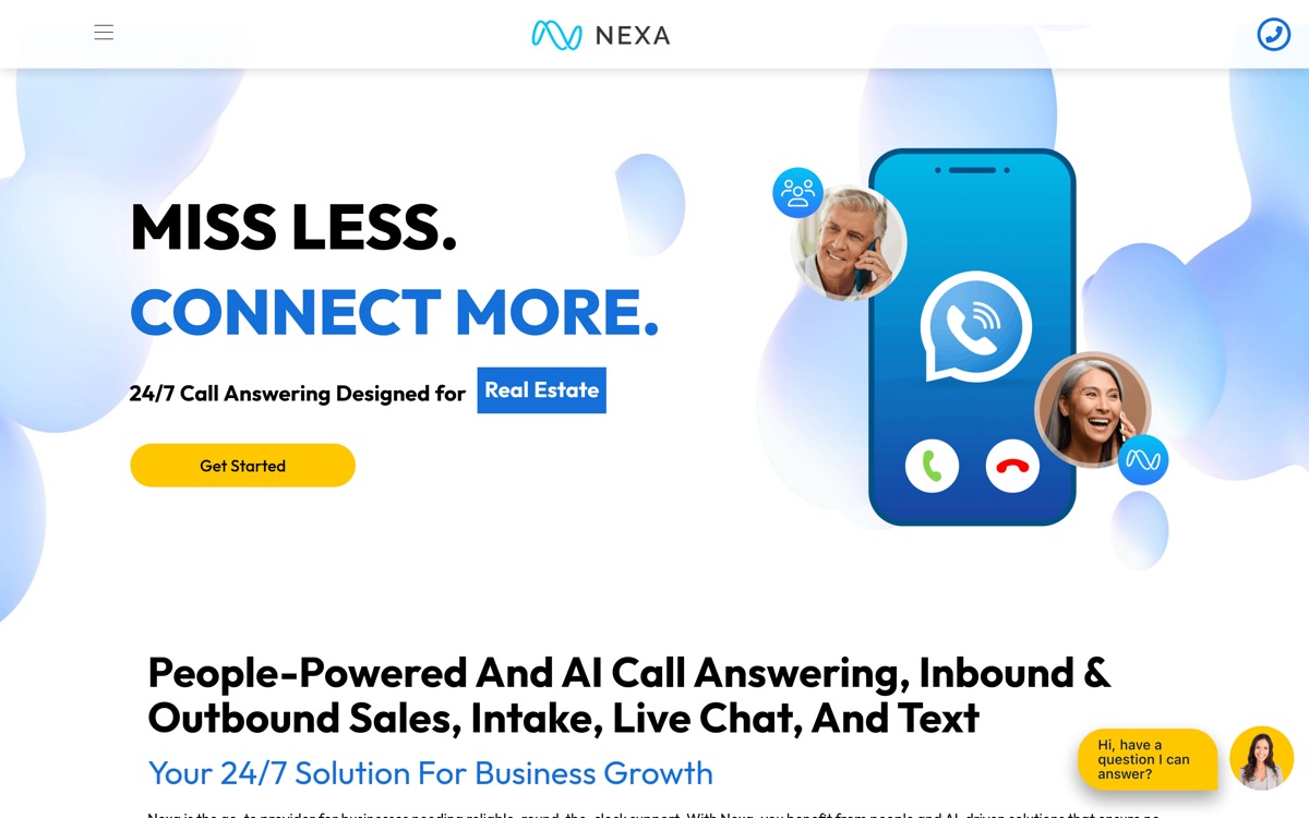 Nexa homepage